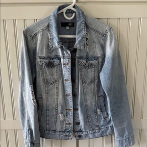 Kut from the Kloth Women's Light Blue Emma Boyfriend Denim Jacket size XS